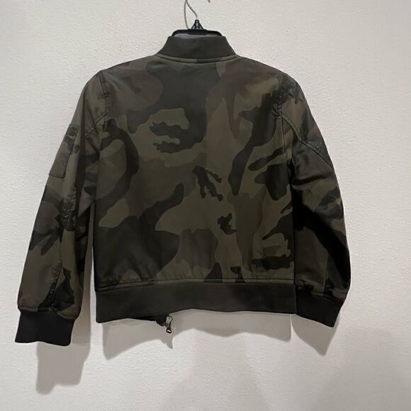 Lika Rulla Camouflage  Faux Leather bomber Jacket Girls Age 6/7 Years. - Picture 2 of 4